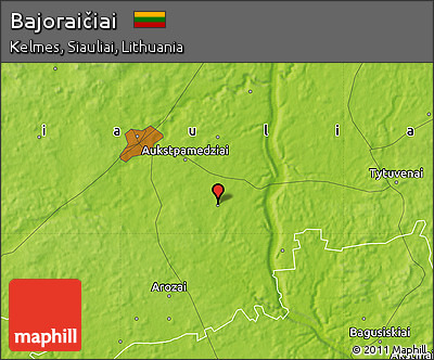 Physical Map of Bajoraičiai