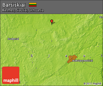 Physical Map of Baršiškiai