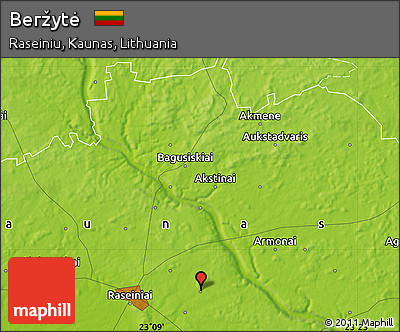 Physical Map of Beržytė