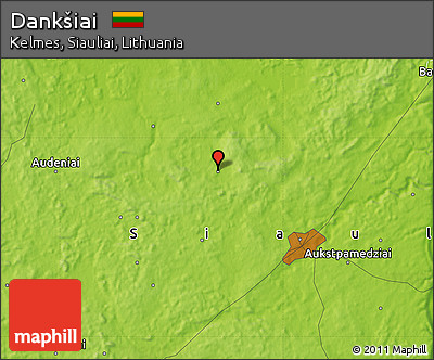 Physical Map of Dankšiai
