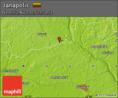 Physical Map of Janapolis