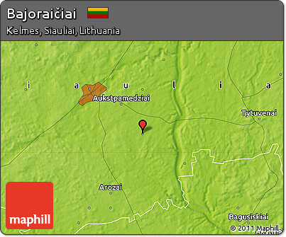 Physical Map of Bajoraičiai