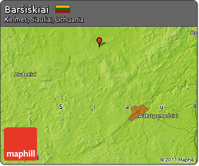 Physical Map of Baršiškiai