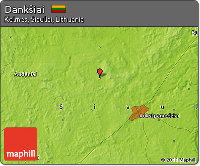 Physical Map of Dankšiai