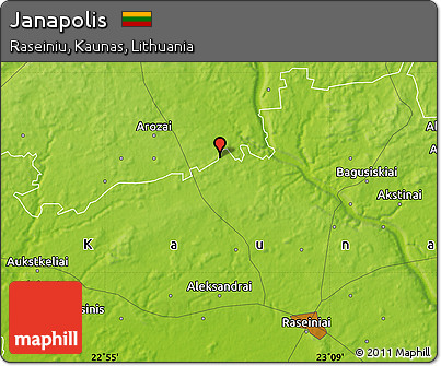 Physical Map of Janapolis