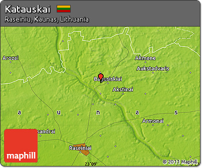 Physical Map of Katauskai