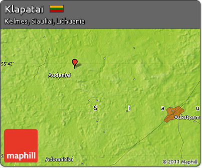 Physical Map of Klapatai