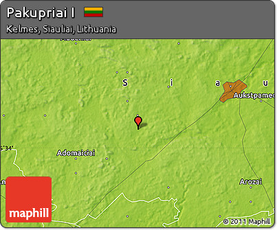Physical Map of Pakupriai I