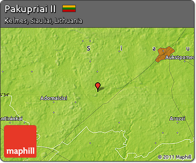 Physical Map of Pakupriai II