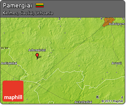 Physical Map of Pamergiai