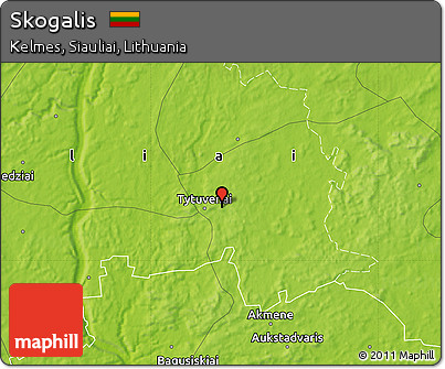 Physical Map of Skogalis