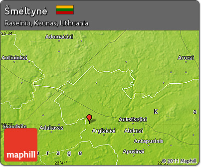 Physical Map of Šmėltynė