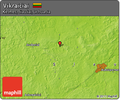 Physical Map of Vikraičiai