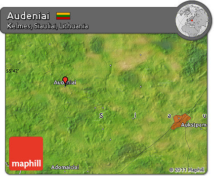 Satellite Map of Audeniai
