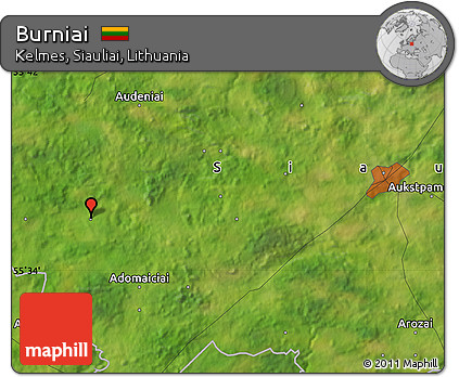Satellite Map of Burniai