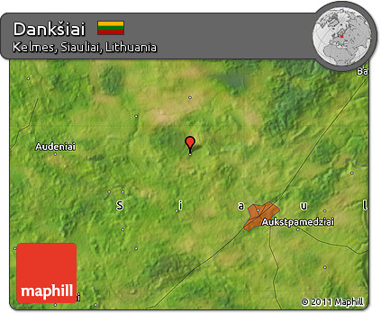 Satellite Map of Dankšiai