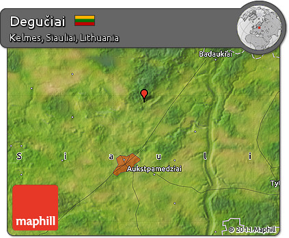 Satellite Map of Degučiai