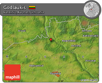Satellite Map of Godlaukis