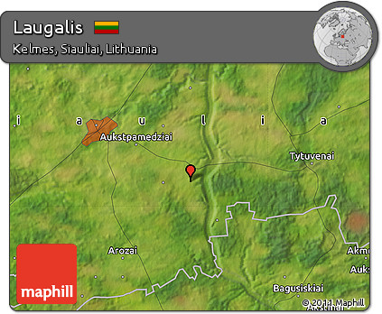 Satellite Map of Laugalis