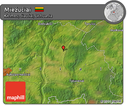 Satellite Map of Miežučiai