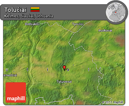 Satellite Map of Tolučiai