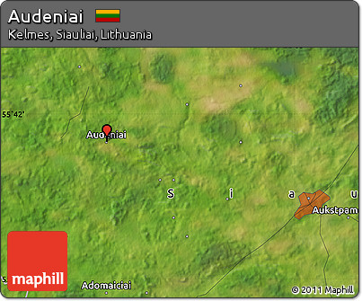 Satellite Map of Audeniai