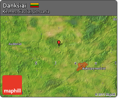 Satellite Map of Dankšiai