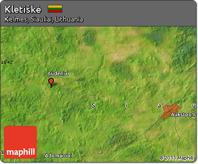 Satellite Map of Kletiškė