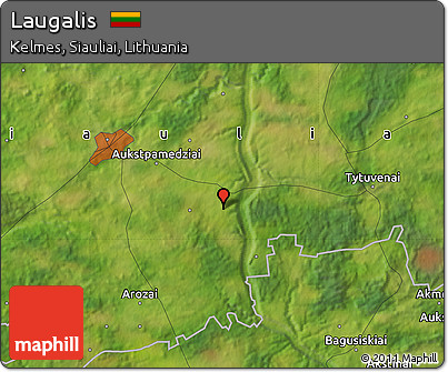 Satellite Map of Laugalis