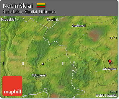 Satellite Map of Notiniškiai