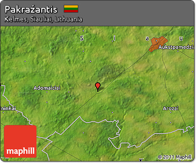 Satellite Map of Pakražantis