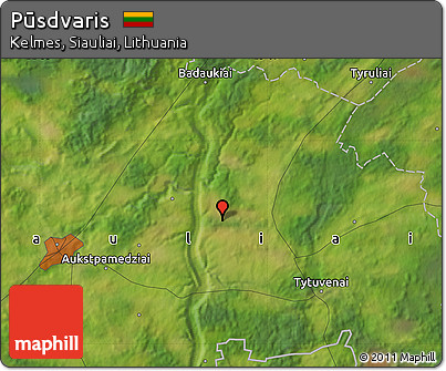 Satellite Map of Pūsdvaris