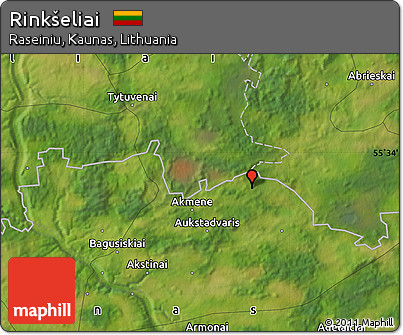 Satellite Map of Rinkšeliai