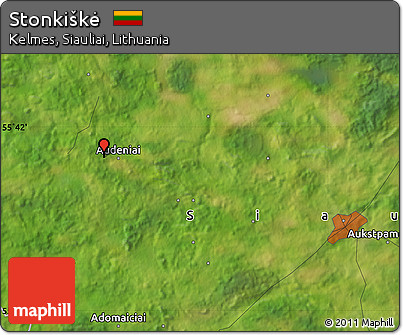 Satellite Map of Stonkiškė