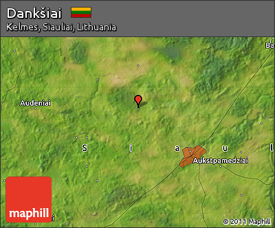 Satellite Map of Dankšiai