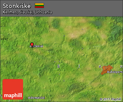 Satellite Map of Stonkiškė