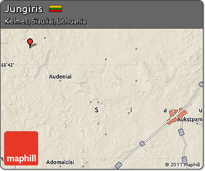 Shaded Relief Map of Jungiris