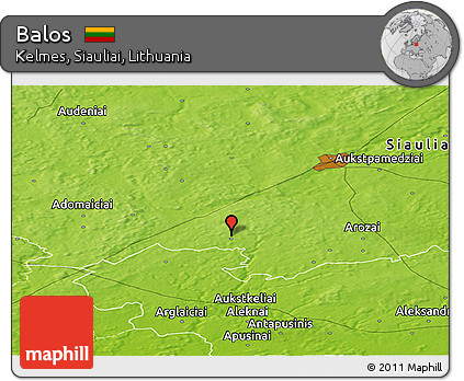 Physical Panoramic Map of Balos