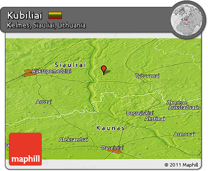 Physical Panoramic Map of Kubiliai