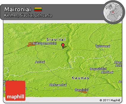 Physical Panoramic Map of Maironiai