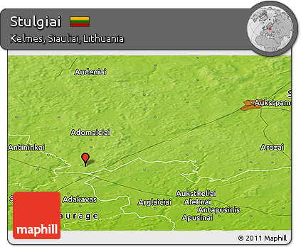 Physical Panoramic Map of Stulgiai
