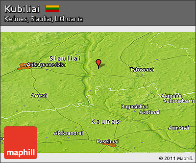 Physical Panoramic Map of Kubiliai