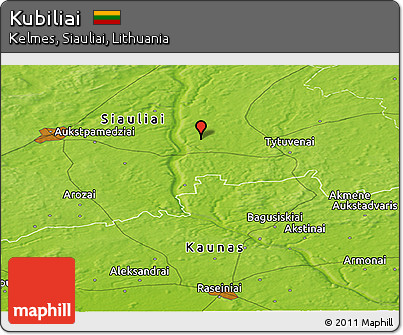 Physical Panoramic Map of Kubiliai
