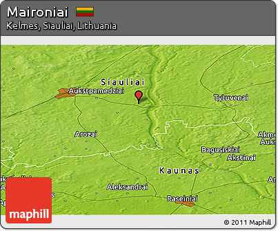 Physical Panoramic Map of Maironiai