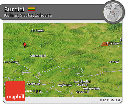 Satellite Panoramic Map of Burniai