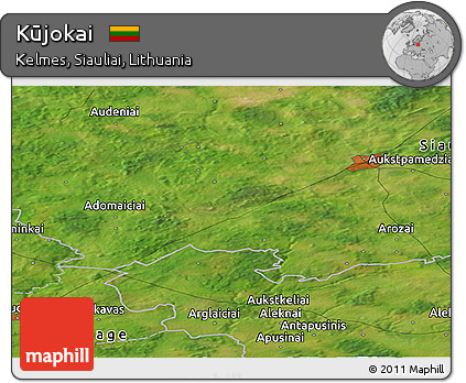 Satellite Panoramic Map of Kūjokai