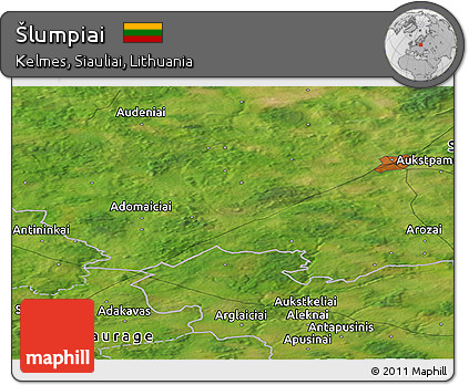 Satellite Panoramic Map of Šlumpiai