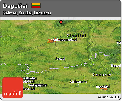Satellite Panoramic Map of Degučiai