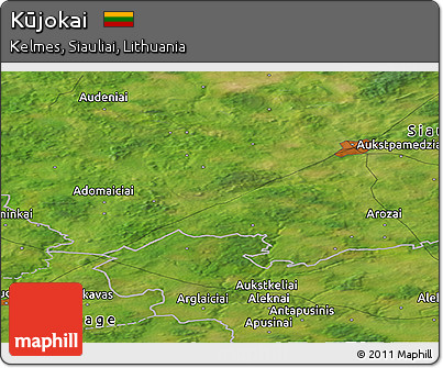 Satellite Panoramic Map of Kūjokai