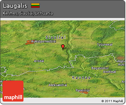 Satellite Panoramic Map of Laugalis